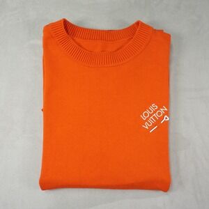 Louis Vuitton Shirt Mens Small Logo Pin Embroidered Knit Tee